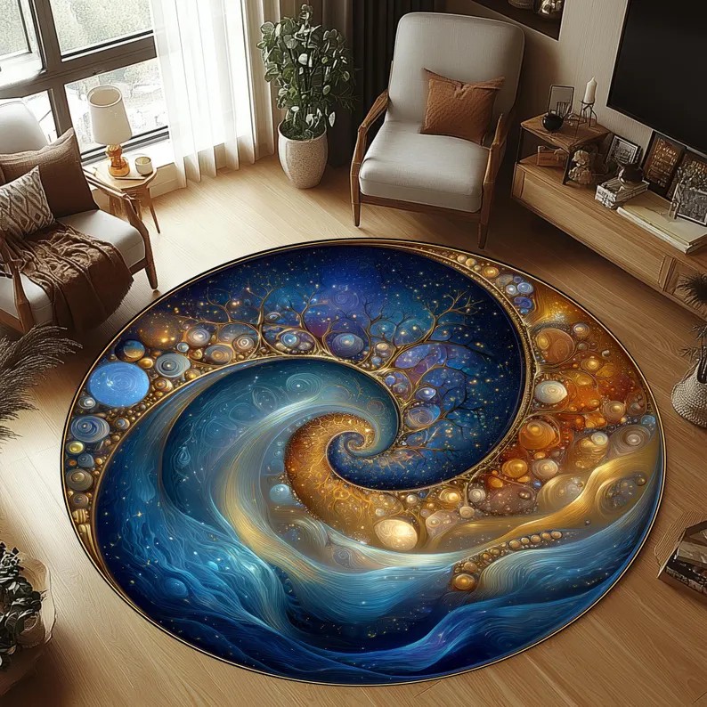 พรมกลมลายหมีขั้วโลก 2 มิติ พรม - Home Decor Trend 2026 บทวิจารณ์และราคา