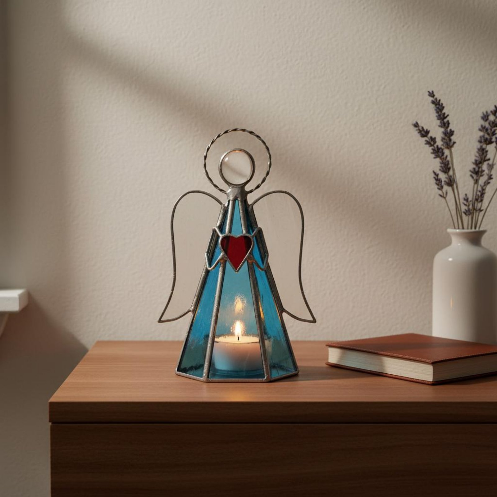เชิงเทียนกระจกสี งานแฮนด์เมด ร - Home Decor Handmade บทวิจารณ์และราคา