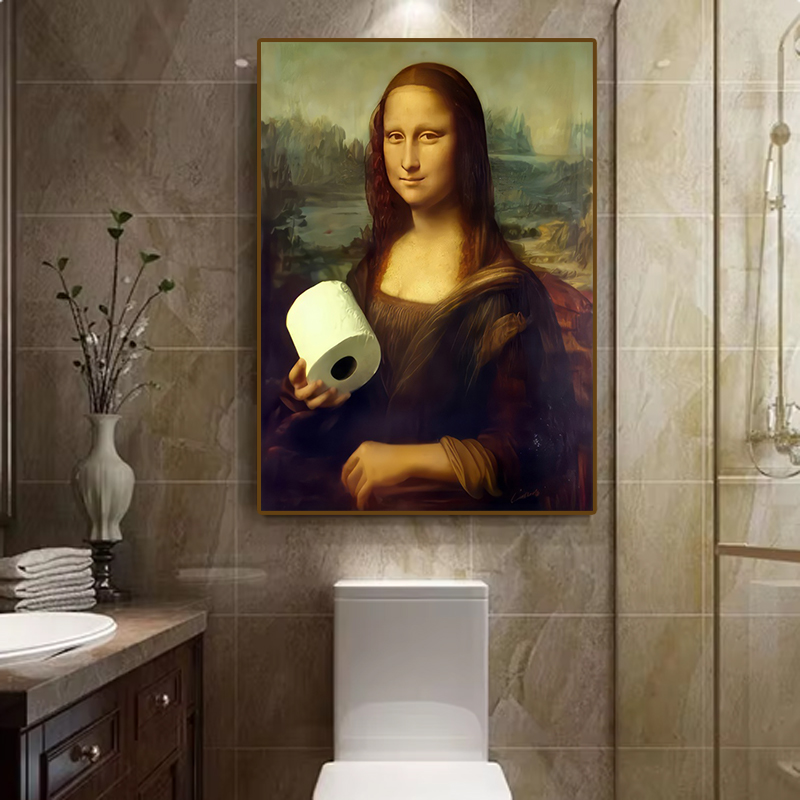 ภาพตกแต่งห้องน้ำลายกราฟิกแนวตล - Home Decor Quirky บทวิจารณ์และราคา