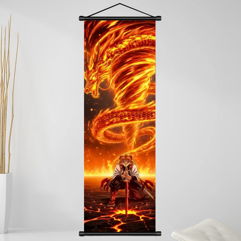 ผ้าพิมพ์ลายอนิเมะ Demon Slayer - Home Decor Retailers บทวิจารณ์และราคา