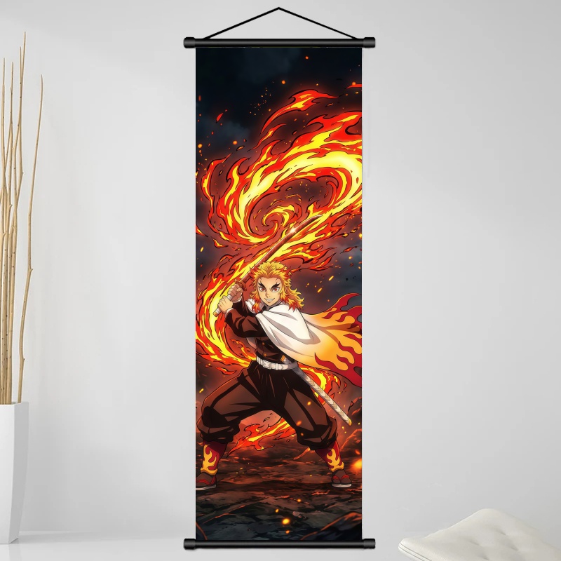 ผ้าพิมพ์ลายอนิเมะ Demon Slayer - Home Decor Retailers บทวิจารณ์และราคา