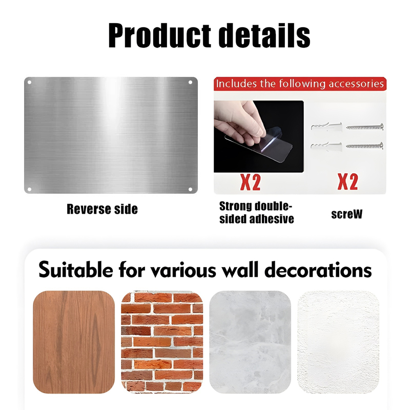 งานศิลปะติดผนังอะลูมิเนียมลายถ - Home Decor Malaysia บทวิจารณ์และราคา