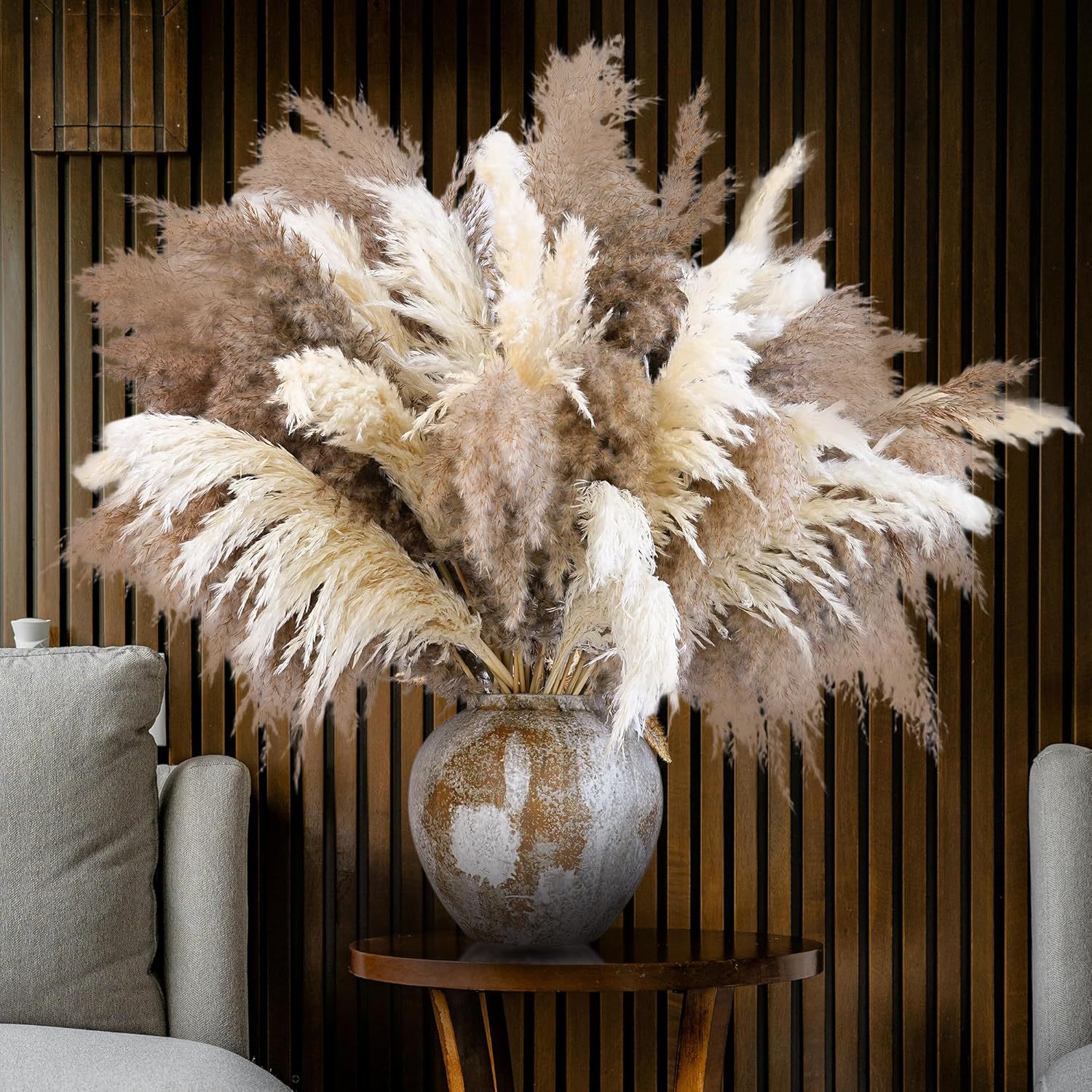หญ้าแพมพัสสีขาว 30 ชิ้นสำหรับต - Pampas Grass Decor บทวิจารณ์และราคา