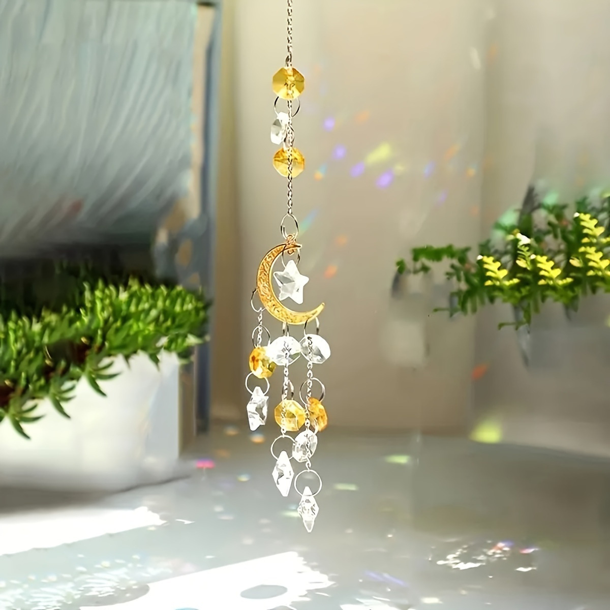 คริสตัลซันรีช ตัวดักแสงรูปดอกซ - Crystal Sun Catcher บทวิจารณ์และราคา