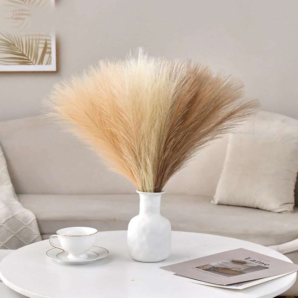 หญ้าแพมพัสประดิษฐ์ 15 ชิ้น ควา - Pampas Grass Decor บทวิจารณ์และราคา