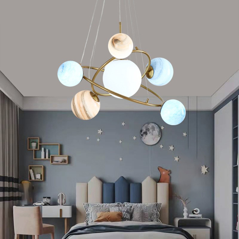ห้องเด็กเด็กชายและเด็กหญิงห้อง - Hanging Moon Lamp บทวิจารณ์และราคา