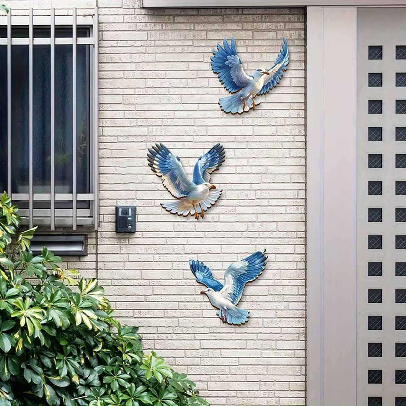ชุดตกแต่งผนังรูปนกนางนวลไม้ 3  - Home Decor Nautical บทวิจารณ์และราคา