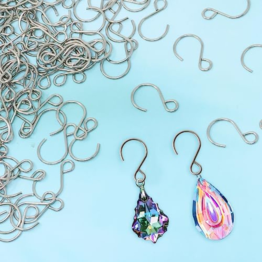 ตะขอรูปตัว S ขนาดเล็ก 200 ชิ้น - Crystal Sun Catcher บทวิจารณ์และราคา