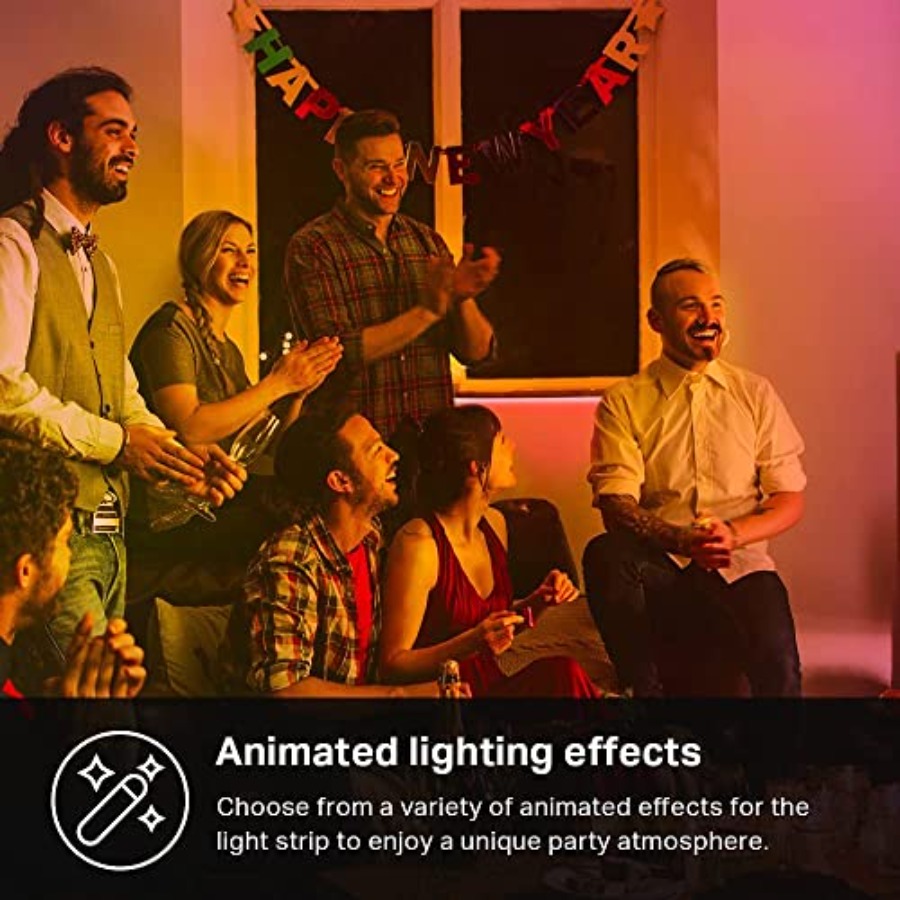 แถบไฟ LED, 50 โซนสี RGBIC, แถบ - Led Strip Lights บทวิจารณ์และราคา