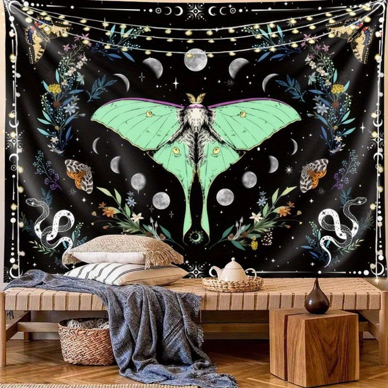 VIKAMA Moth Butterfly Moon Pha - Home Decor Yoga บทวิจารณ์และราคา