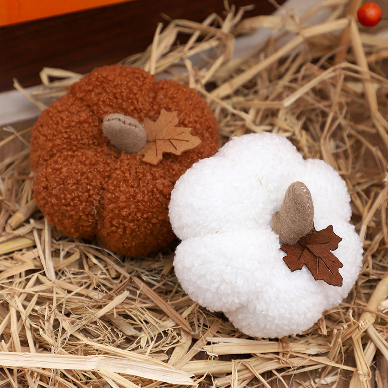 ตุ๊กตาฟักทองขนปุย ของตกแต่งฮาโ - Home Decor Gift บทวิจารณ์และราคา