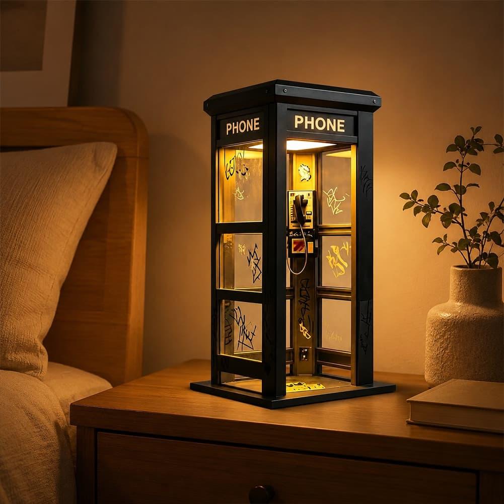 โคมไฟตั้งโต๊ะรูปตู้โทรศัพท์ลอน - Home Decor Gift บทวิจารณ์และราคา
