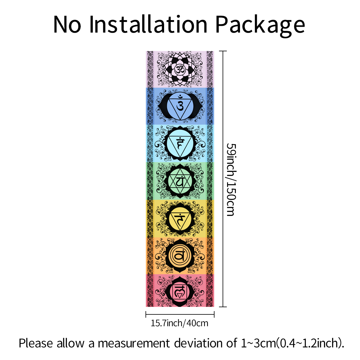 1 ชิ้นลึกลับเจ็ดจักระพรม, สมาธ - Home Decor Yoga บทวิจารณ์และราคา