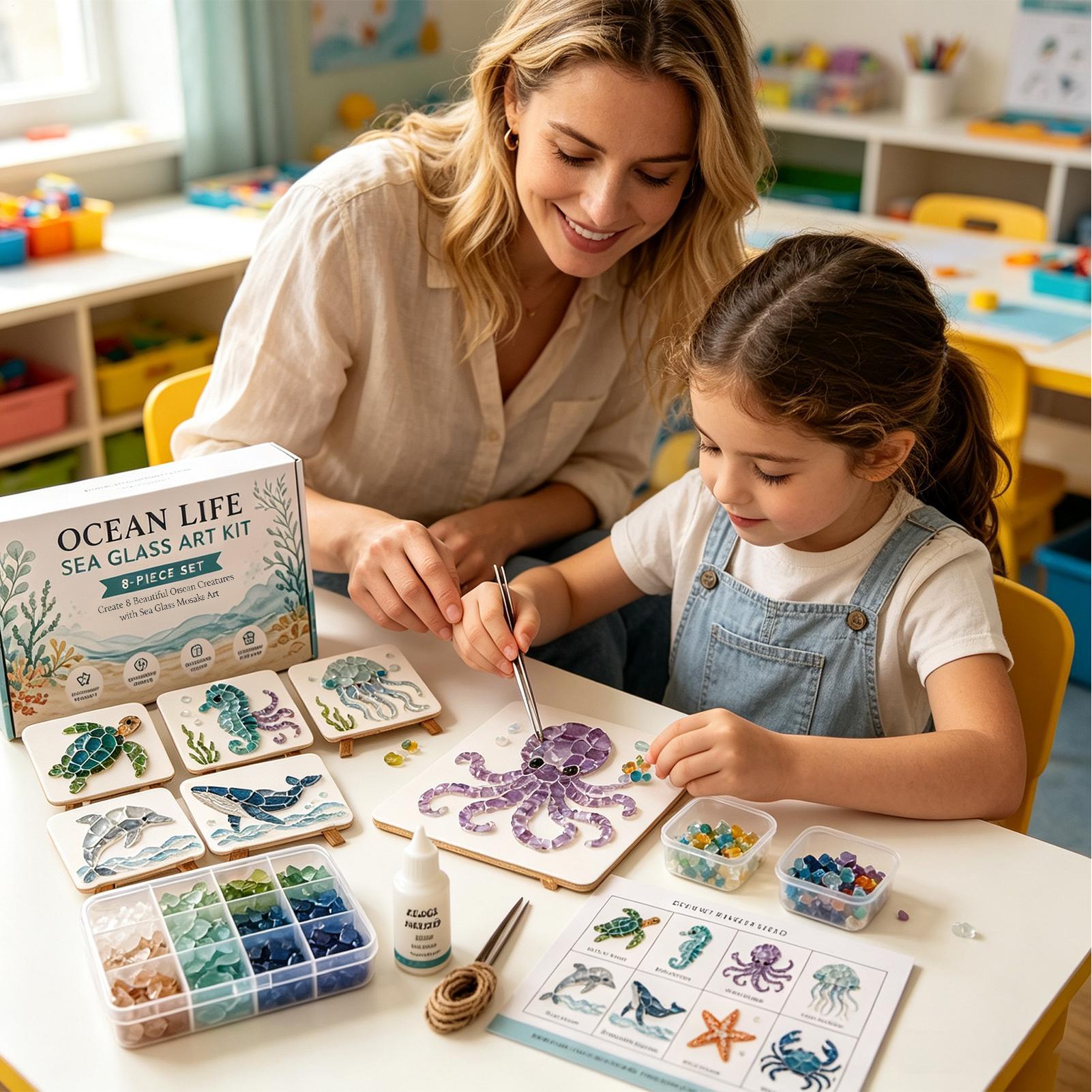 ชุดอุปกรณ์งานฝีมือ DIY โมเสกแก - Home Decor Nautical บทวิจารณ์และราคา
