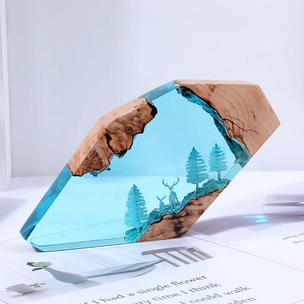 งานศิลปะตั้งโต๊ะรูปกวางนางฟ้าใ - Home Decor Resin บทวิจารณ์และราคา