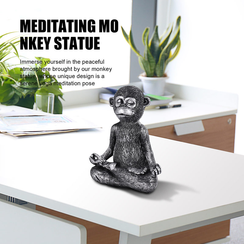 รูปปั้นลิงนั่งสมาธิ ทำจากเรซิ่ - Home Decor Resin บทวิจารณ์และราคา