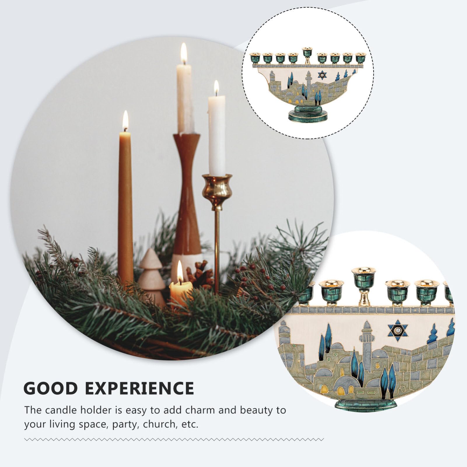 เชิงเทียนเมโนราห์ เยรูซาเล็ม 9 - Home Decor Gift บทวิจารณ์และราคา