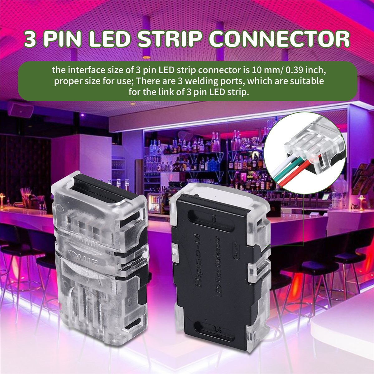 ขั้วต่อสายไฟ LED แบบปรับได้ 3  - Led Strip Lights บทวิจารณ์และราคา