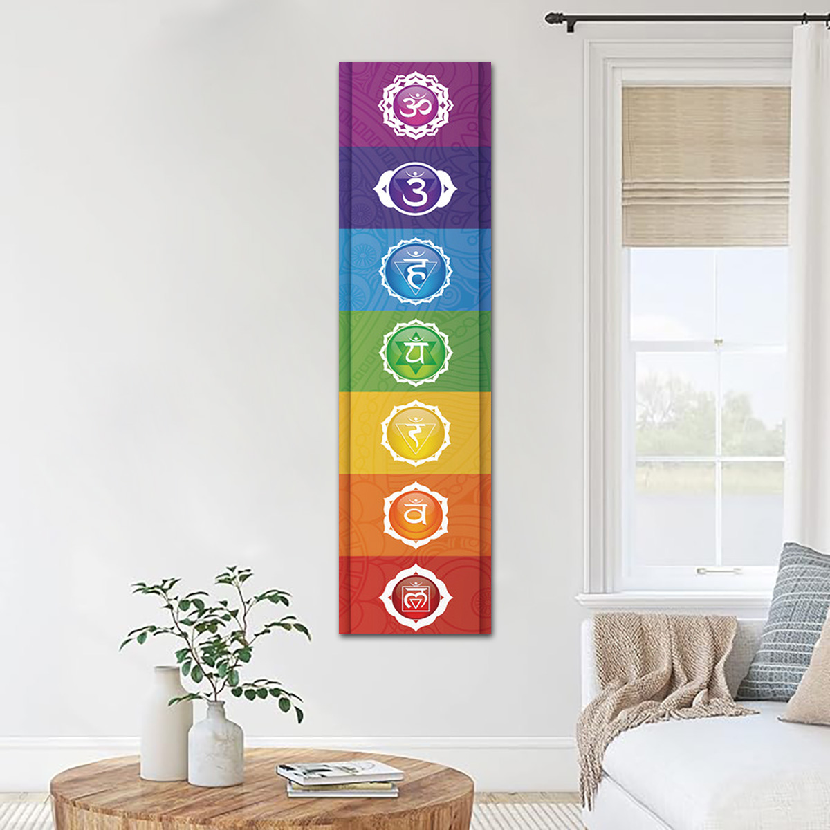 Tapestry องค์ประกอบที่มีสีสัน  - Home Decor Yoga บทวิจารณ์และราคา