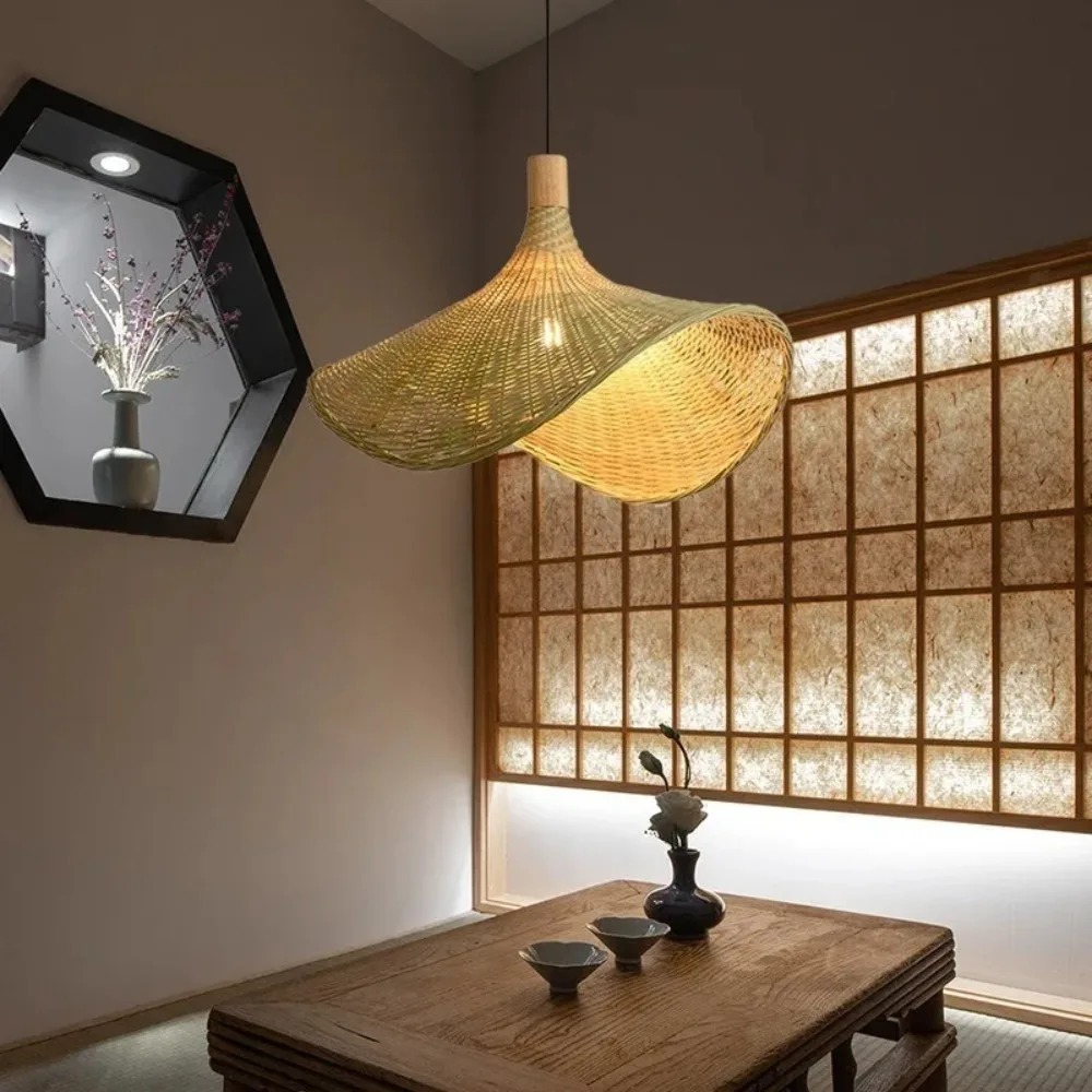 สายไฟระย้าหวายที่ห้อยไฟโคมไฟไม - Hanging Moon Lamp บทวิจารณ์และราคา