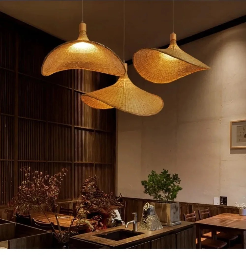 สายไฟระย้าหวายที่ห้อยไฟโคมไฟไม - Hanging Moon Lamp บทวิจารณ์และราคา